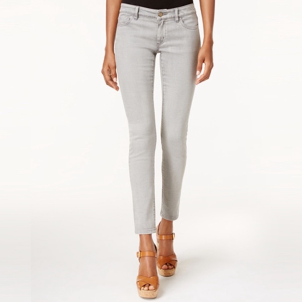 Michael Kors stone gray skinny ankle jeans 12